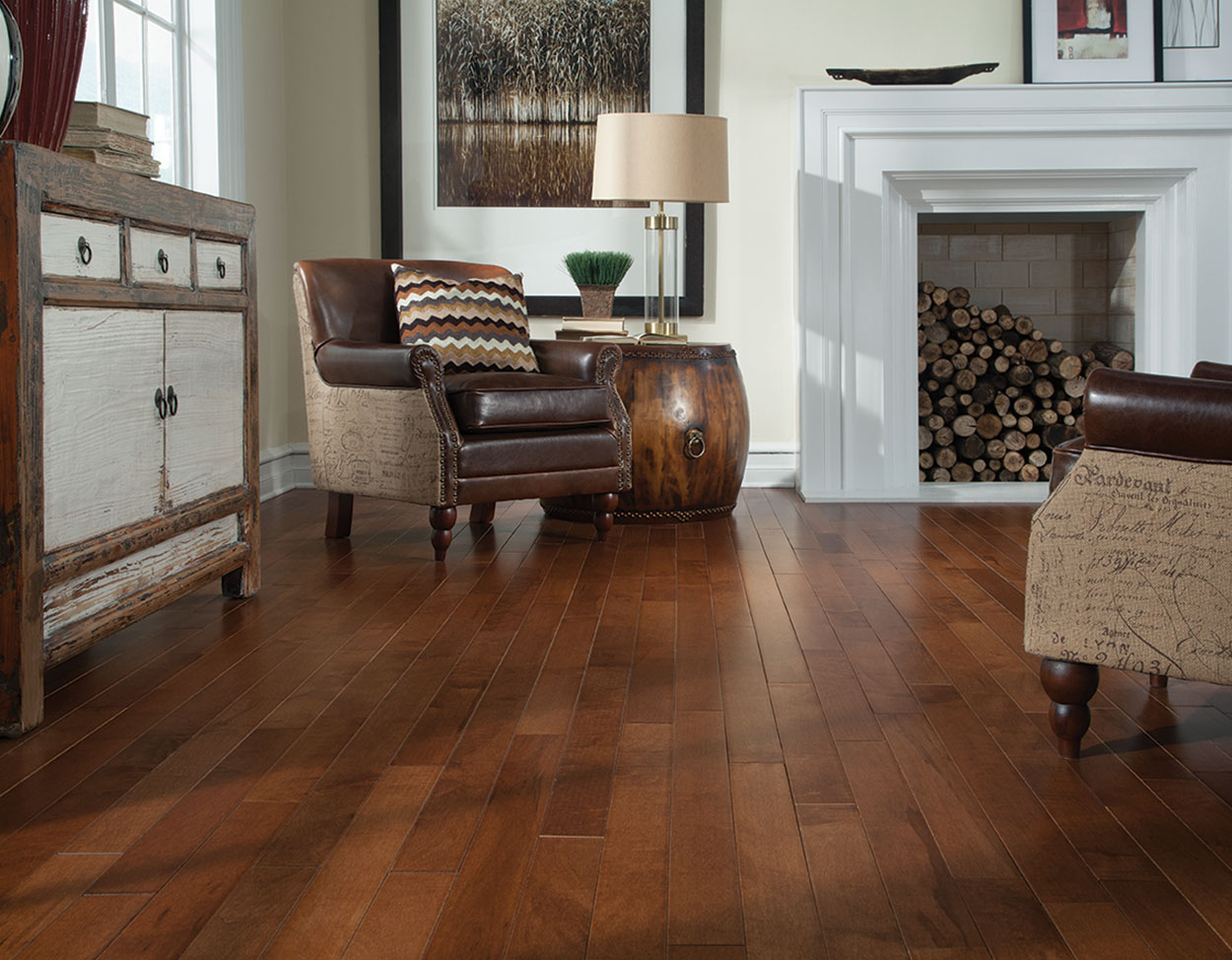 Autumn flooring, shown in a room