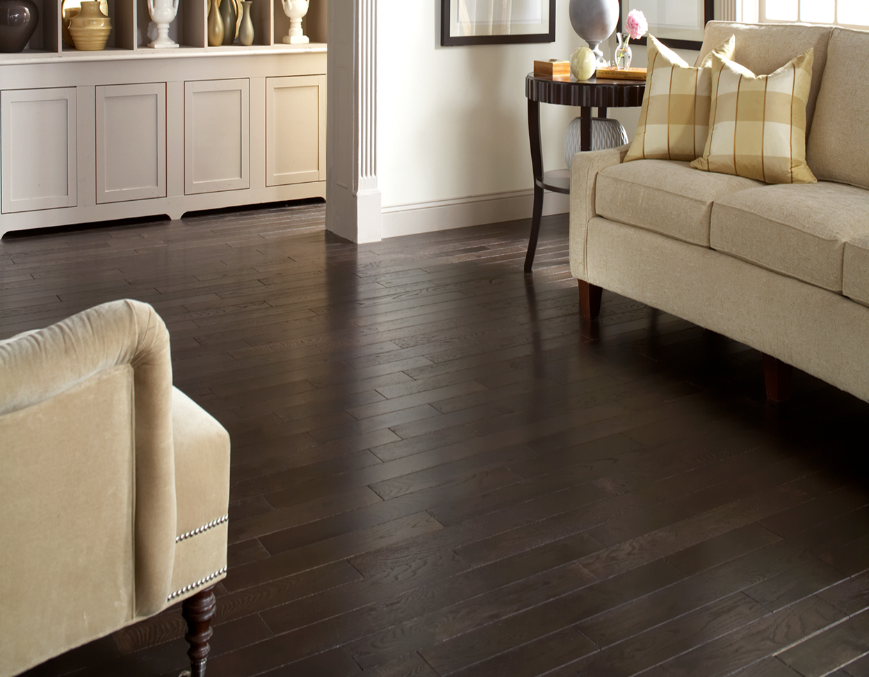 Black Pearl flooring, shown in a room