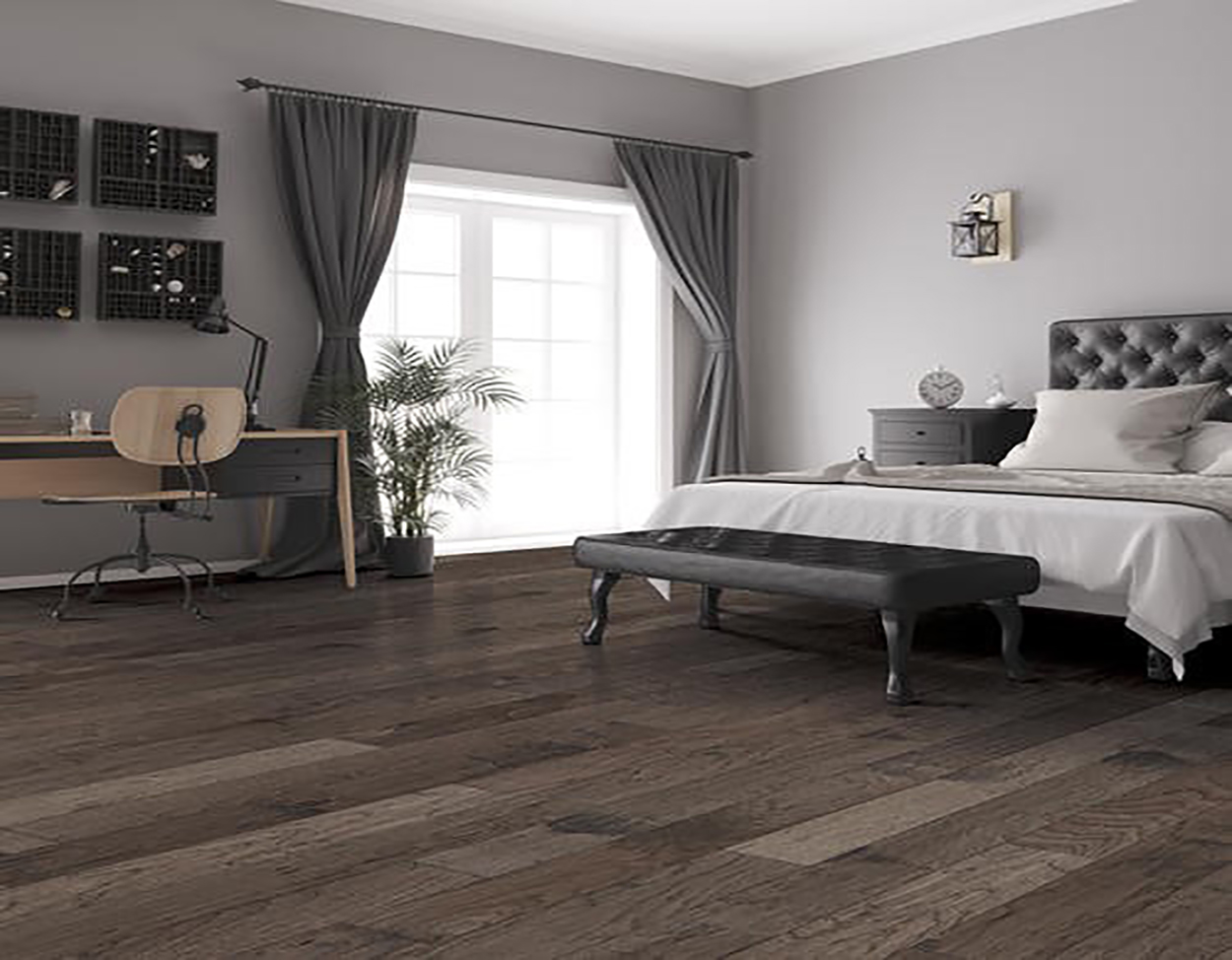 Granite flooring, shown in a room