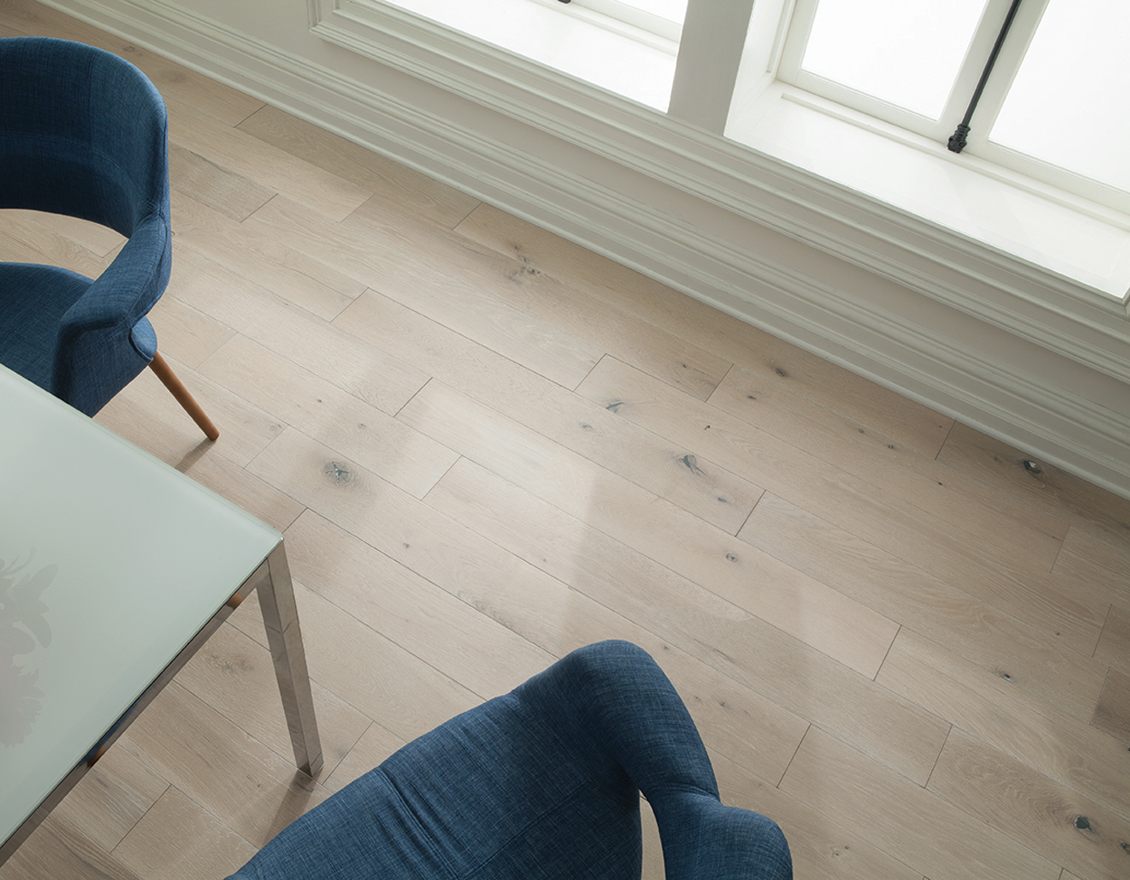 Marble flooring, shown in a room