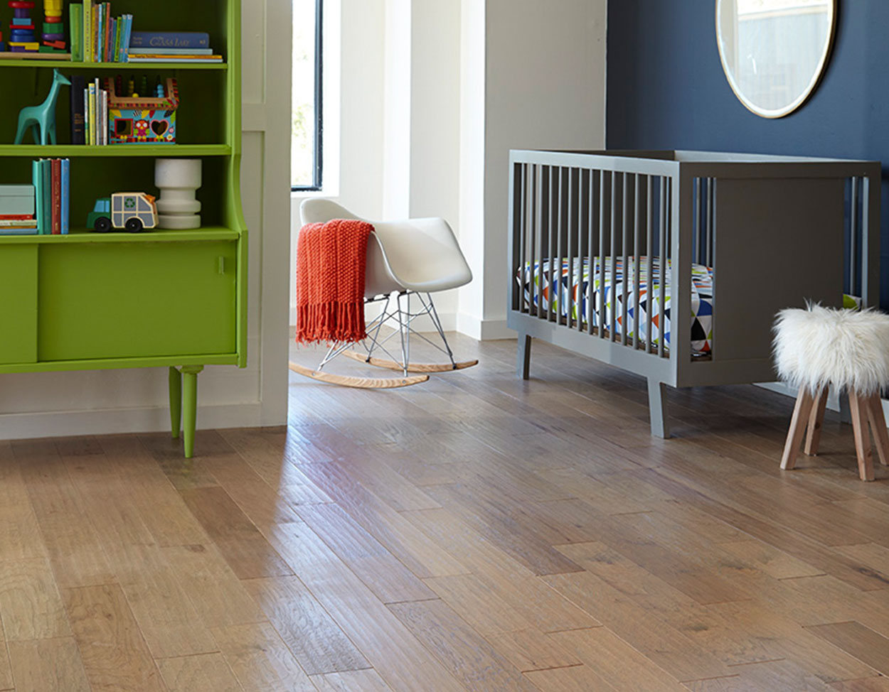 Stone flooring, shown in a room
