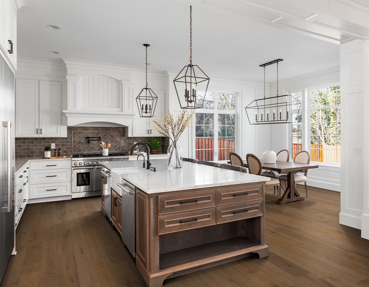 Sandridge flooring, shown in a room