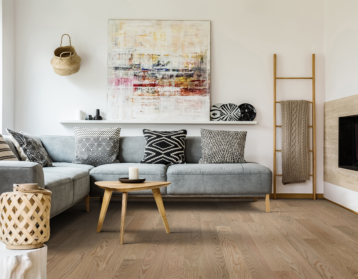 Norwegian flooring, shown in a room