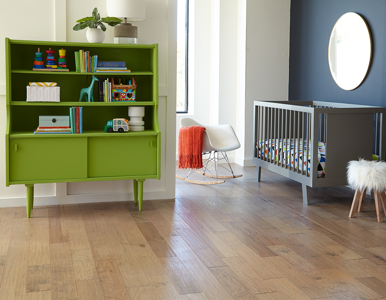 Stone flooring, shown in a room