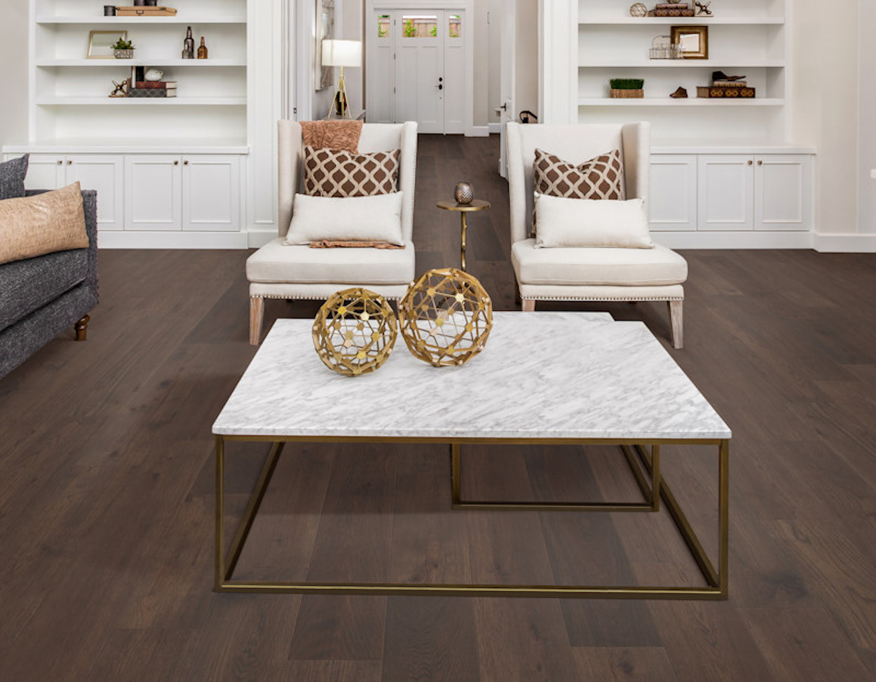 Serene flooring, shown in a room
