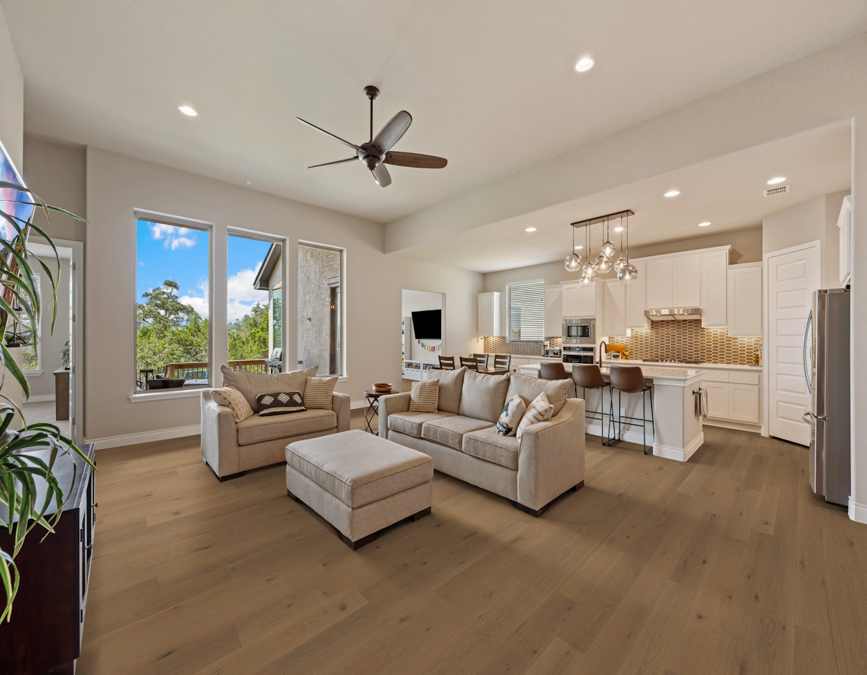 Harmony flooring, shown in a room