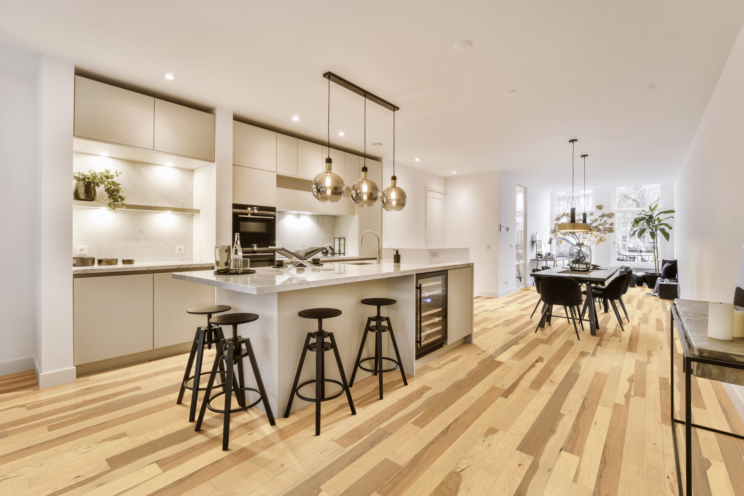 Woodland flooring, shown in a room