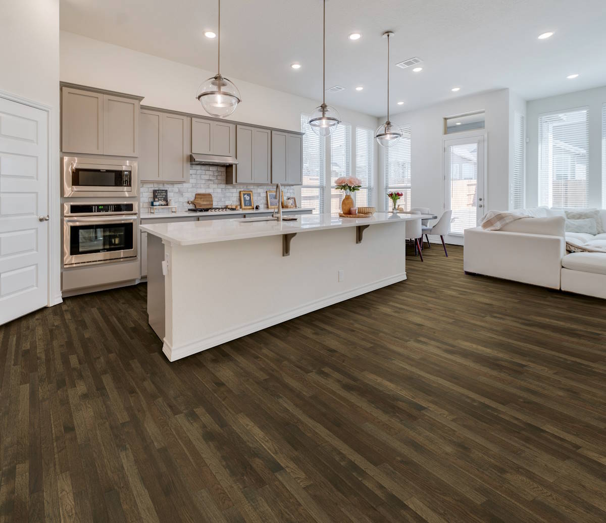 Enchanted flooring, shown in a room