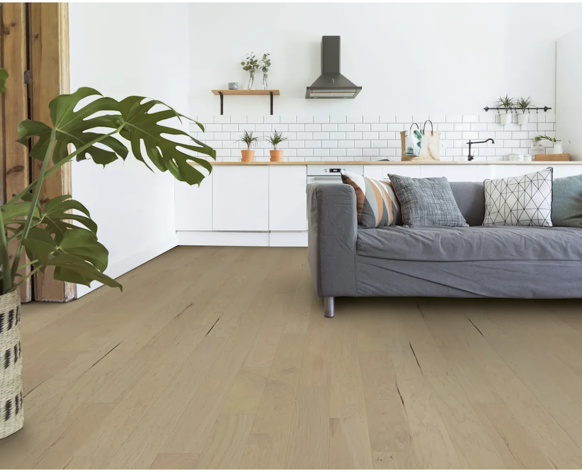 Warm Barley flooring, shown in a room