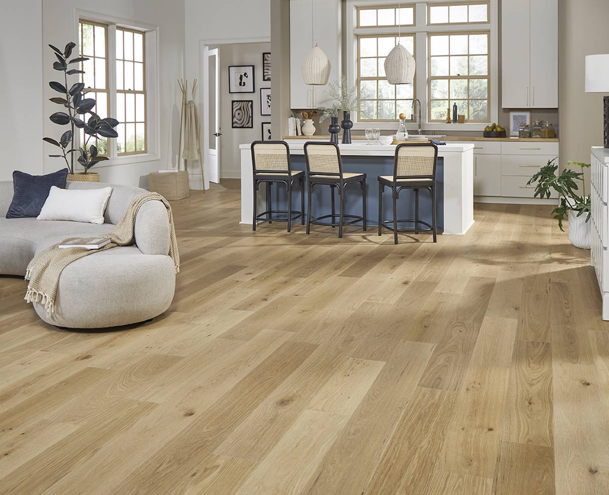Belle Meade flooring, shown in a room