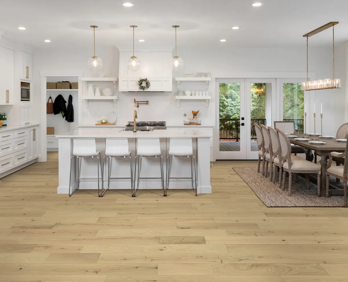 Ethereal flooring, shown in a room
