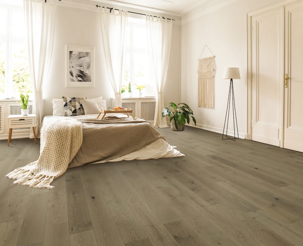 Gilded flooring, shown in a room